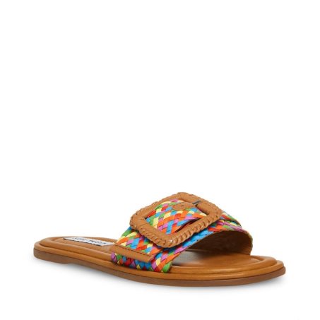 Brown Steve Madden Della Women's Slides | PH 7305UWI